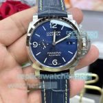 VS Swiss Clone Panerai Luminor Marina Blue Dial 44mm PAM1313 Leather Strap Watch 